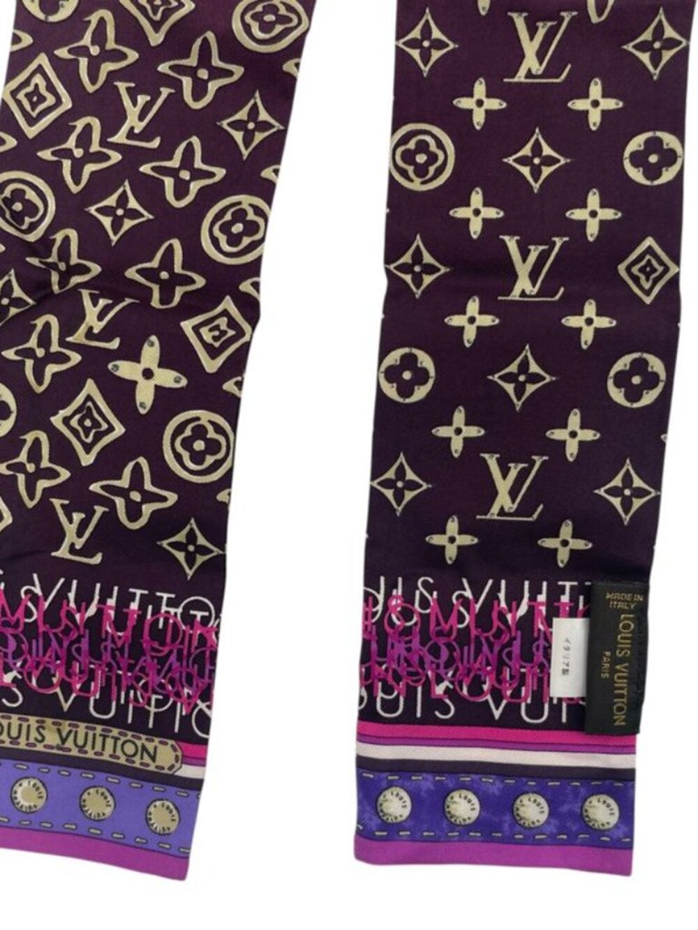 Louis Vuitton Scarf Bandeau Monogram Gradient Purple - Picture 3 of 7